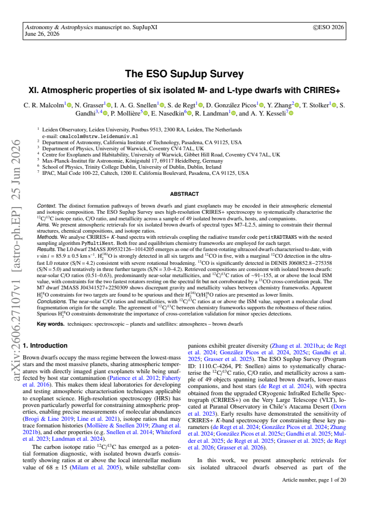 First page