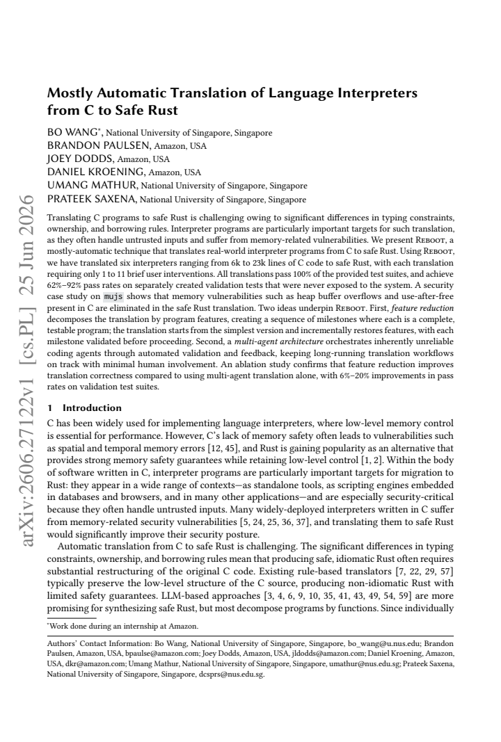 First page