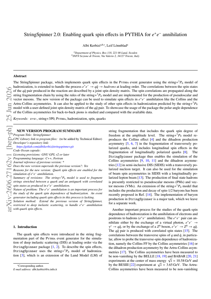 First page