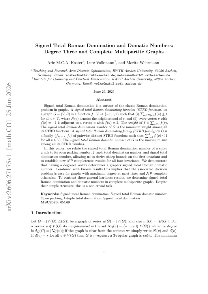 First page