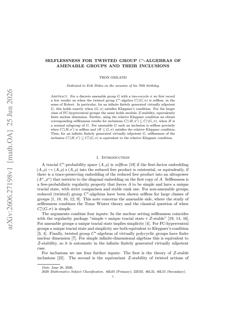 First page