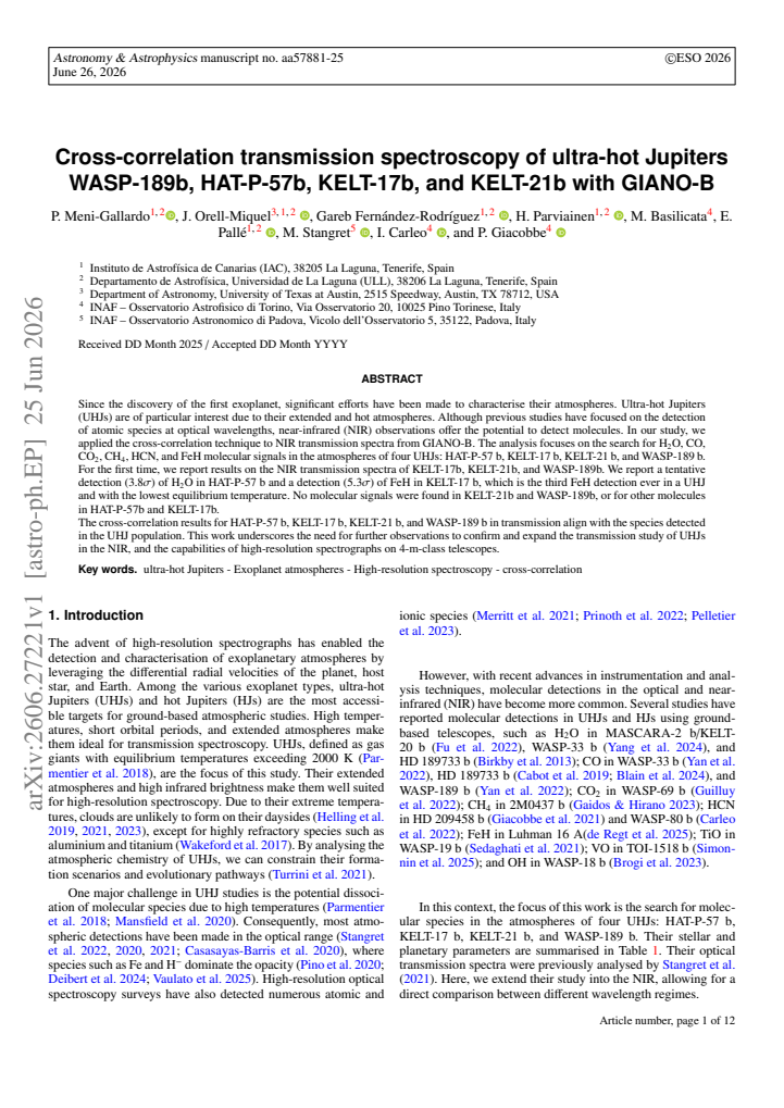 First page