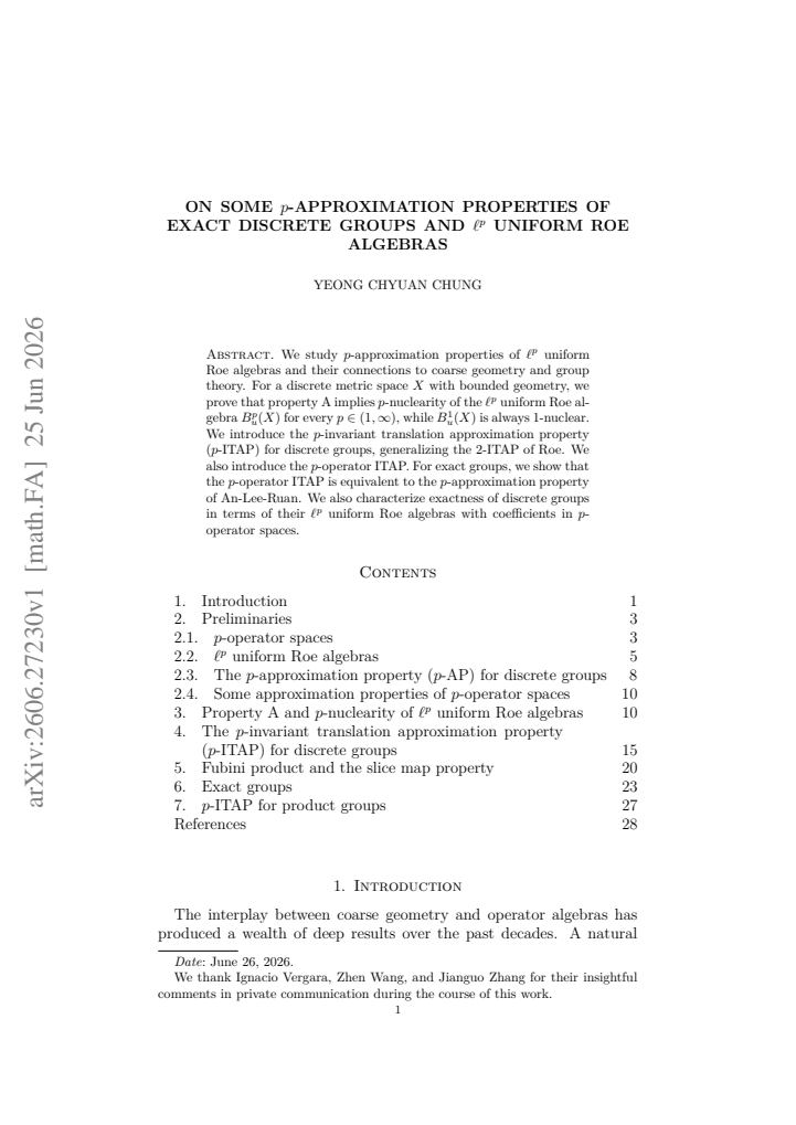 First page
