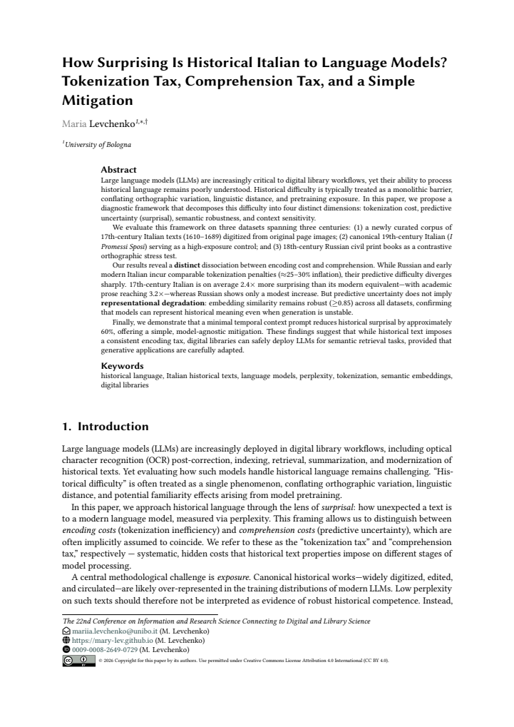 First page