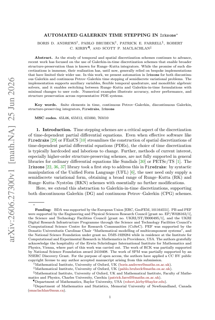 First page