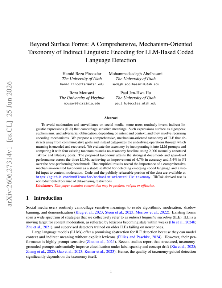 First page