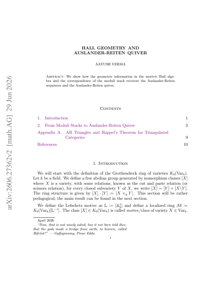 First page