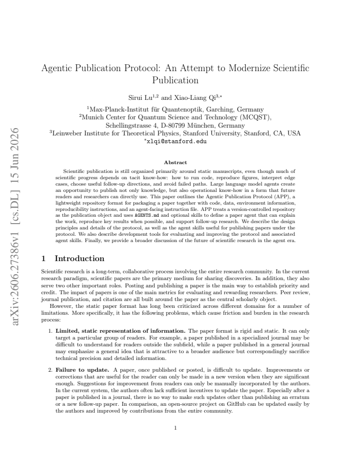 First page