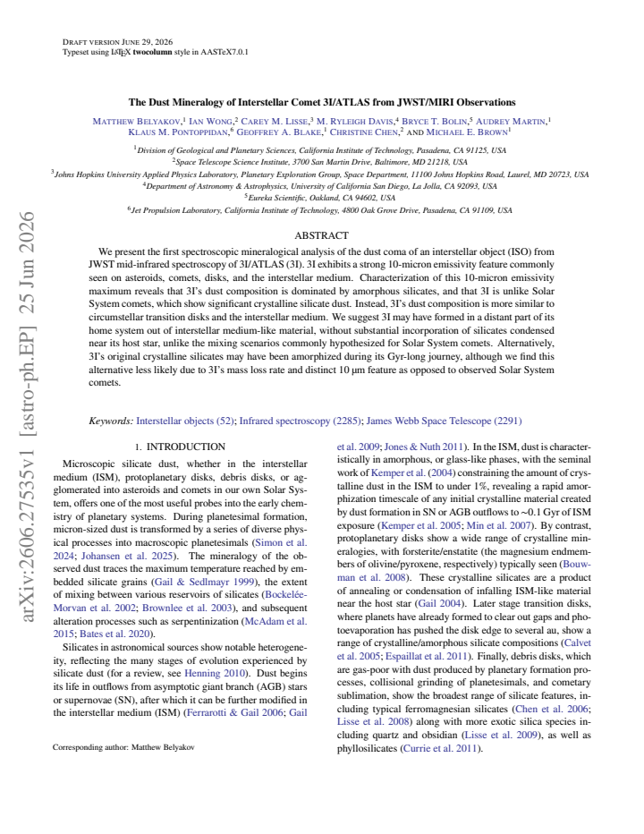 First page