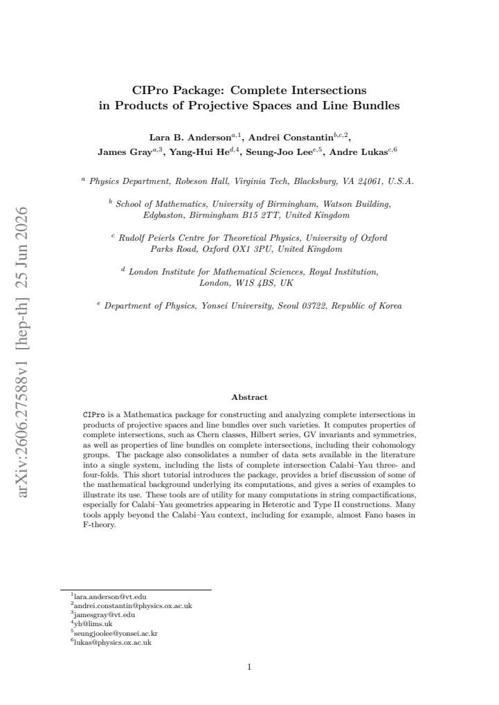 First page