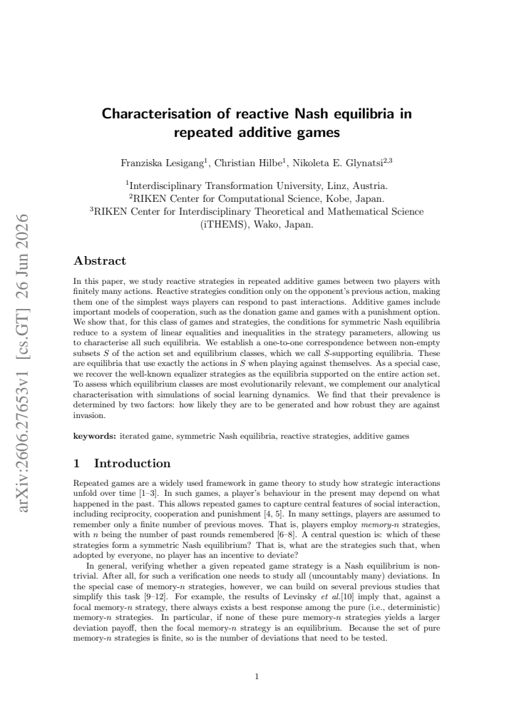 First page