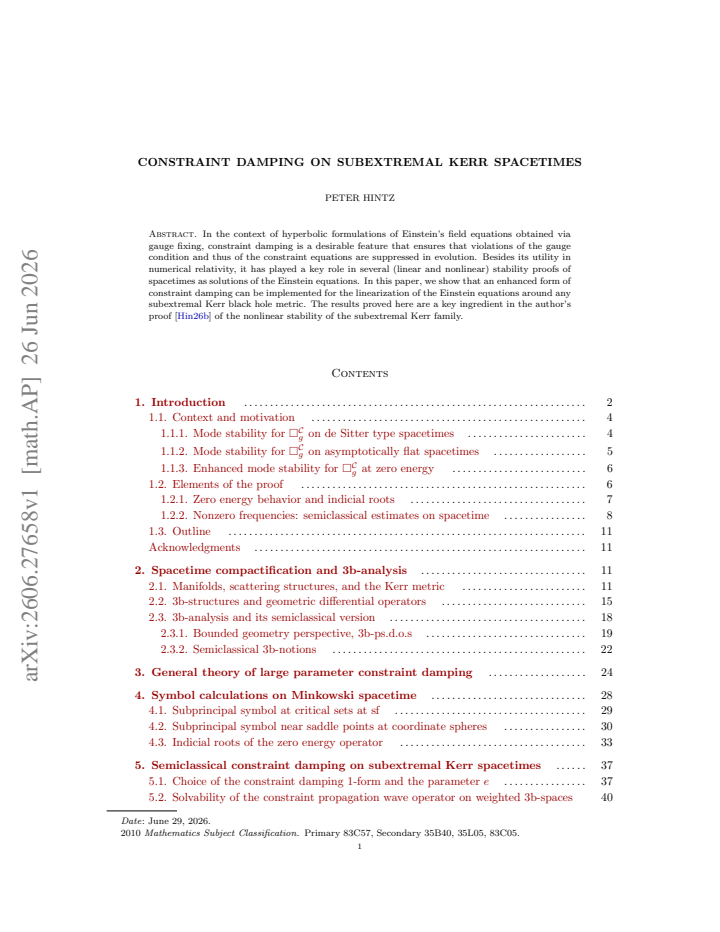 First page