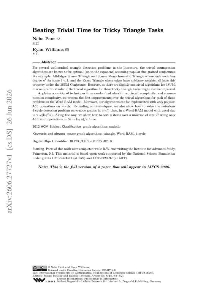 First page
