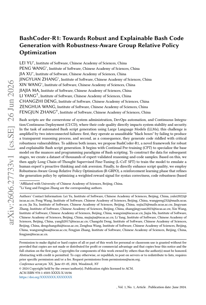 First page