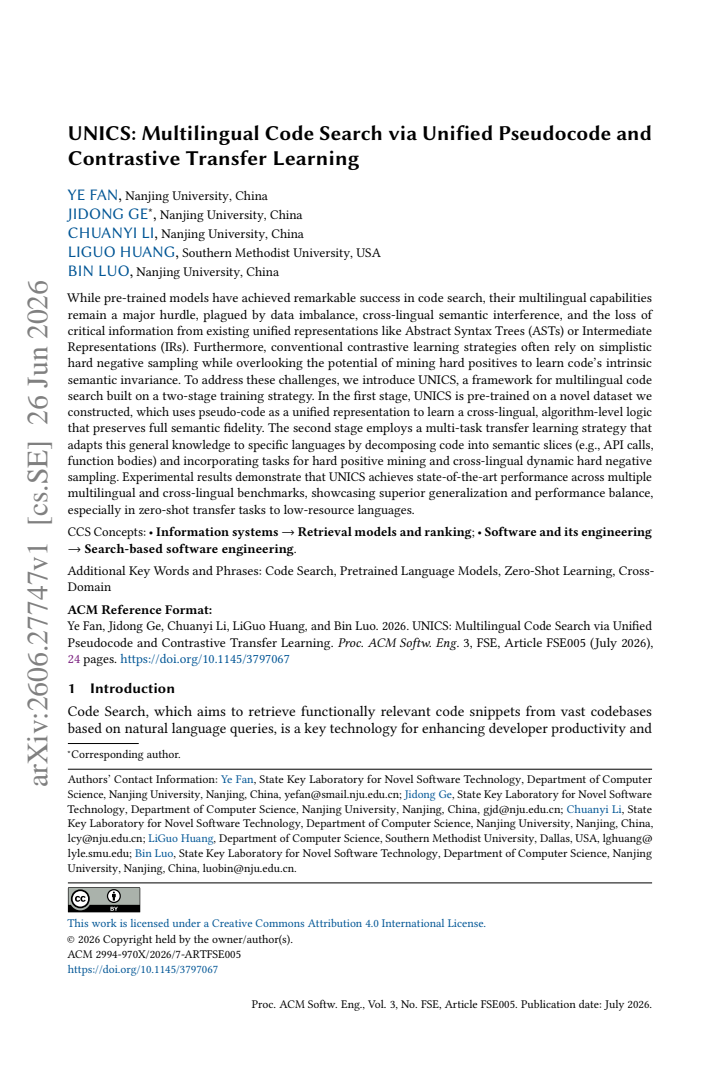 First page