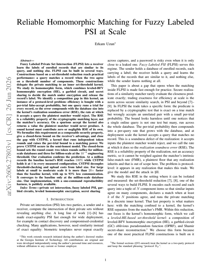 First page