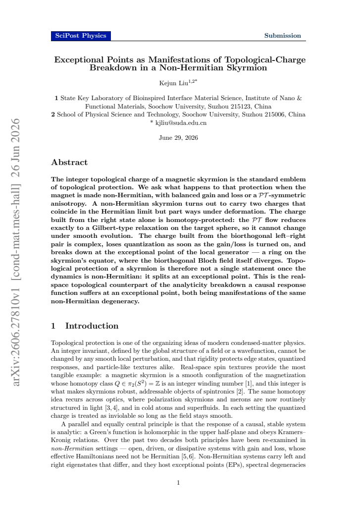 First page