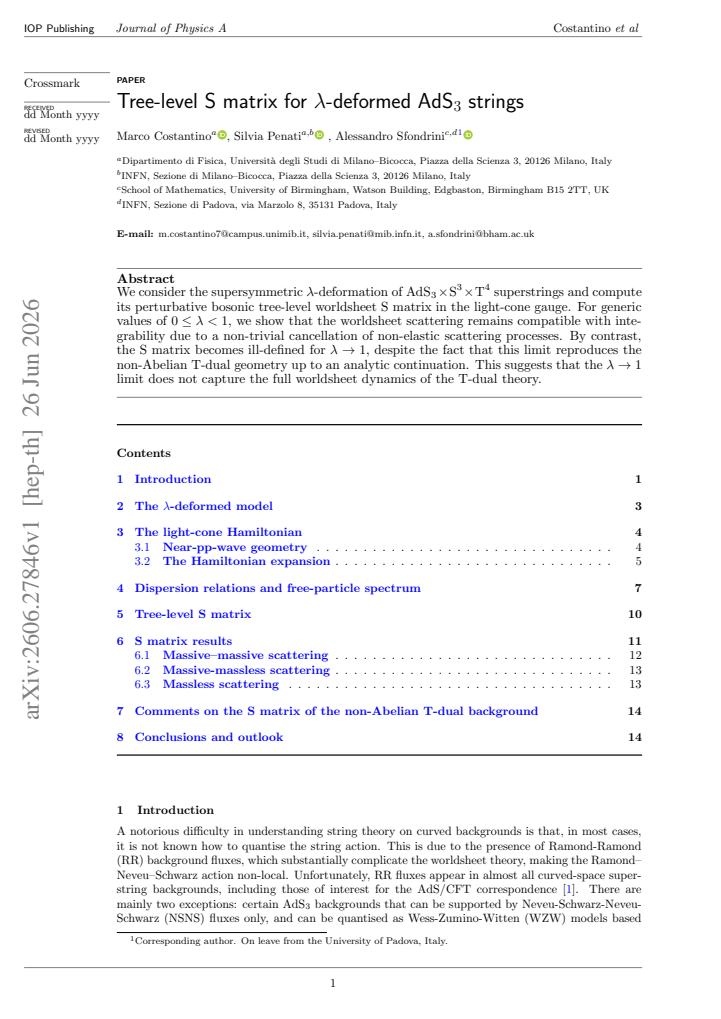 First page