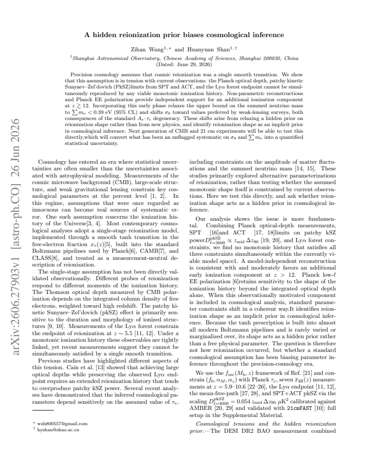 First page