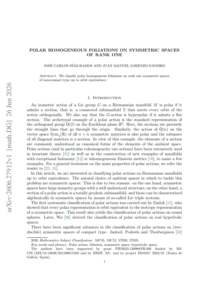 First page