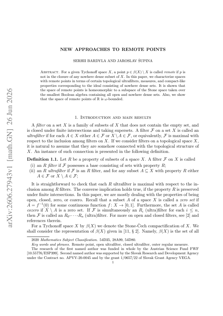 First page