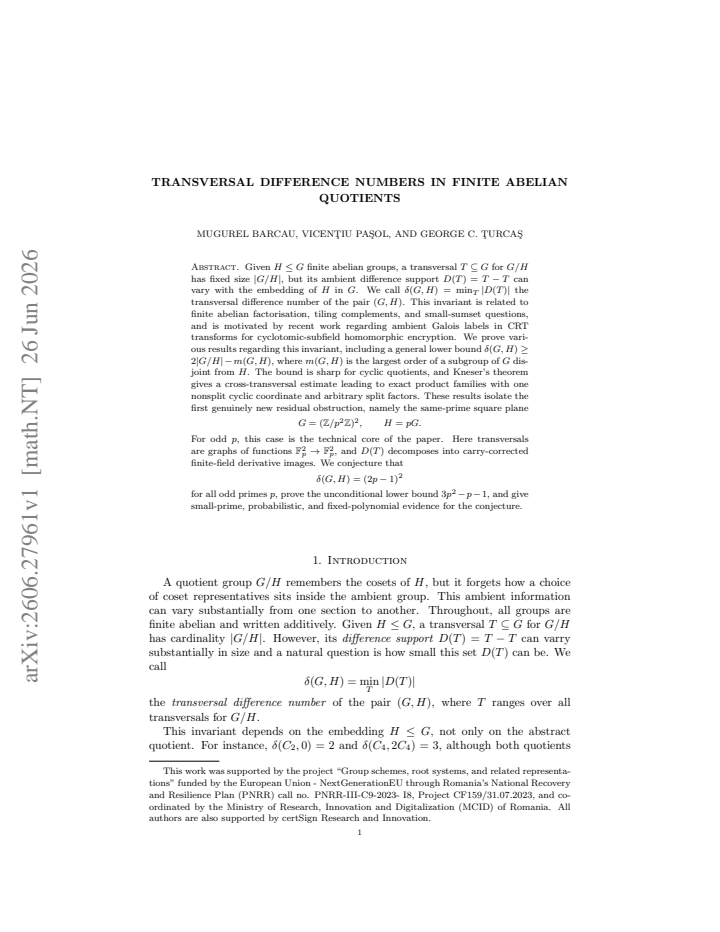 First page