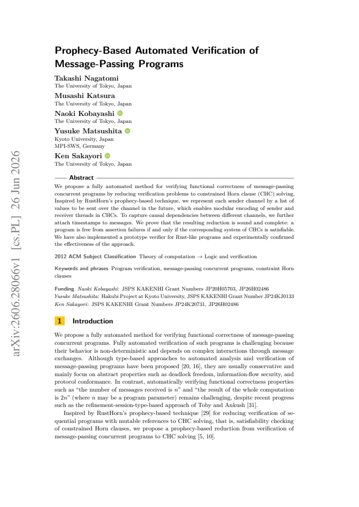 First page