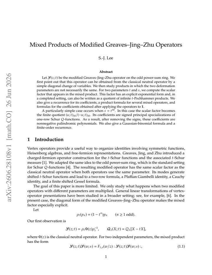 First page