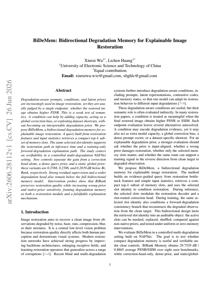First page