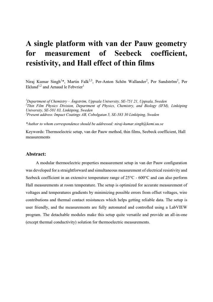 First page