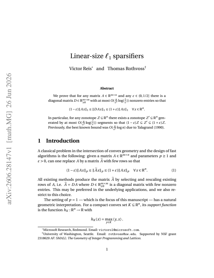 First page