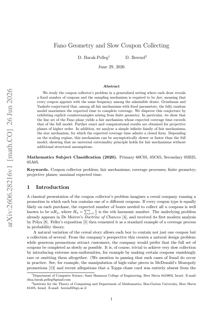First page