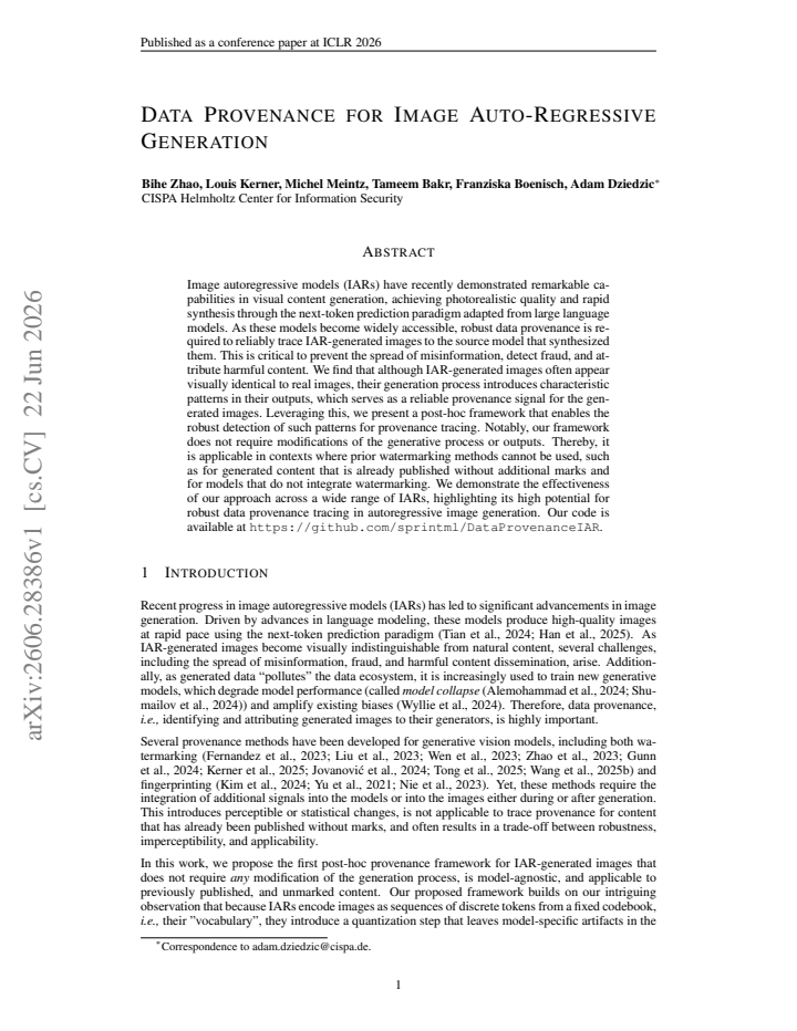 First page