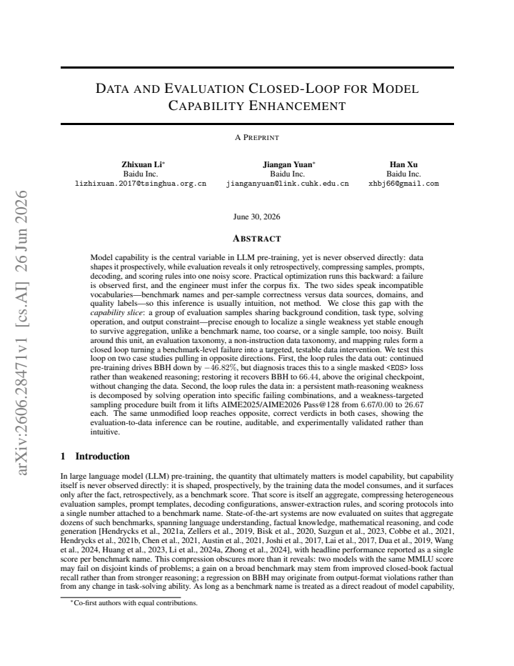 First page