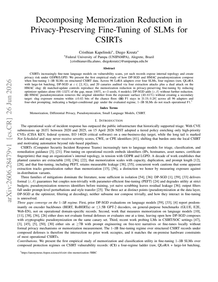 First page