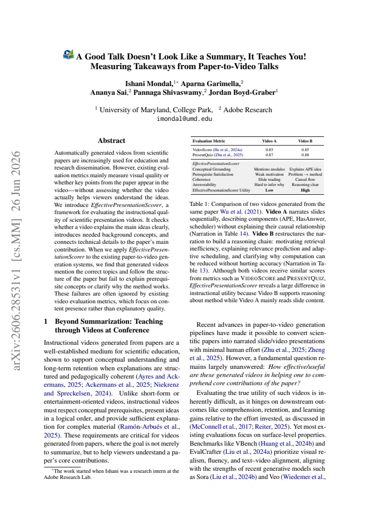 First page