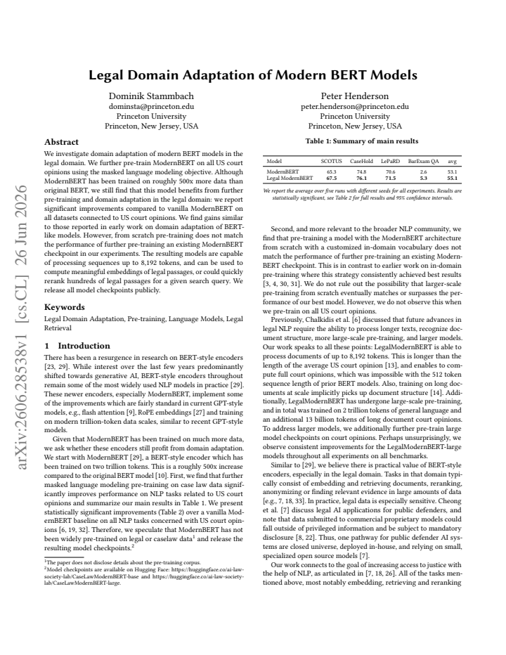 First page