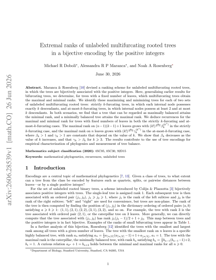 First page