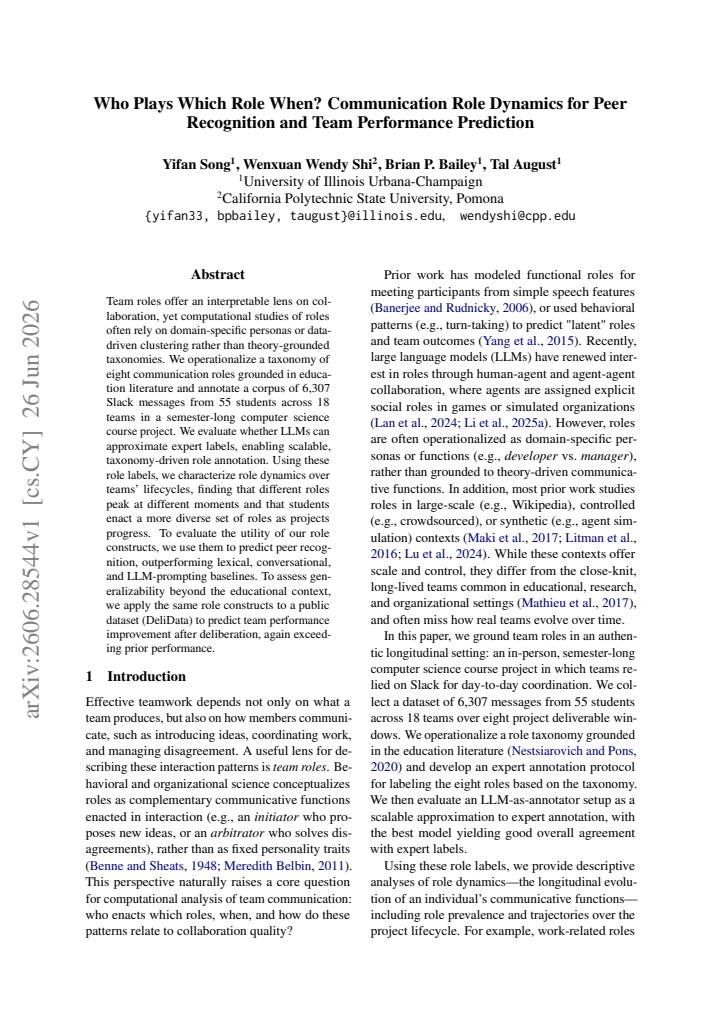 First page