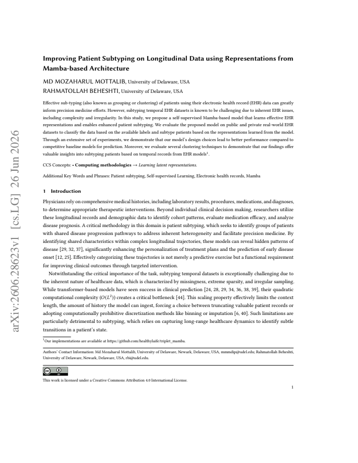 First page