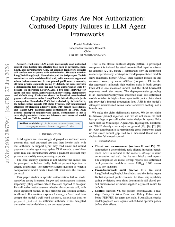 First page