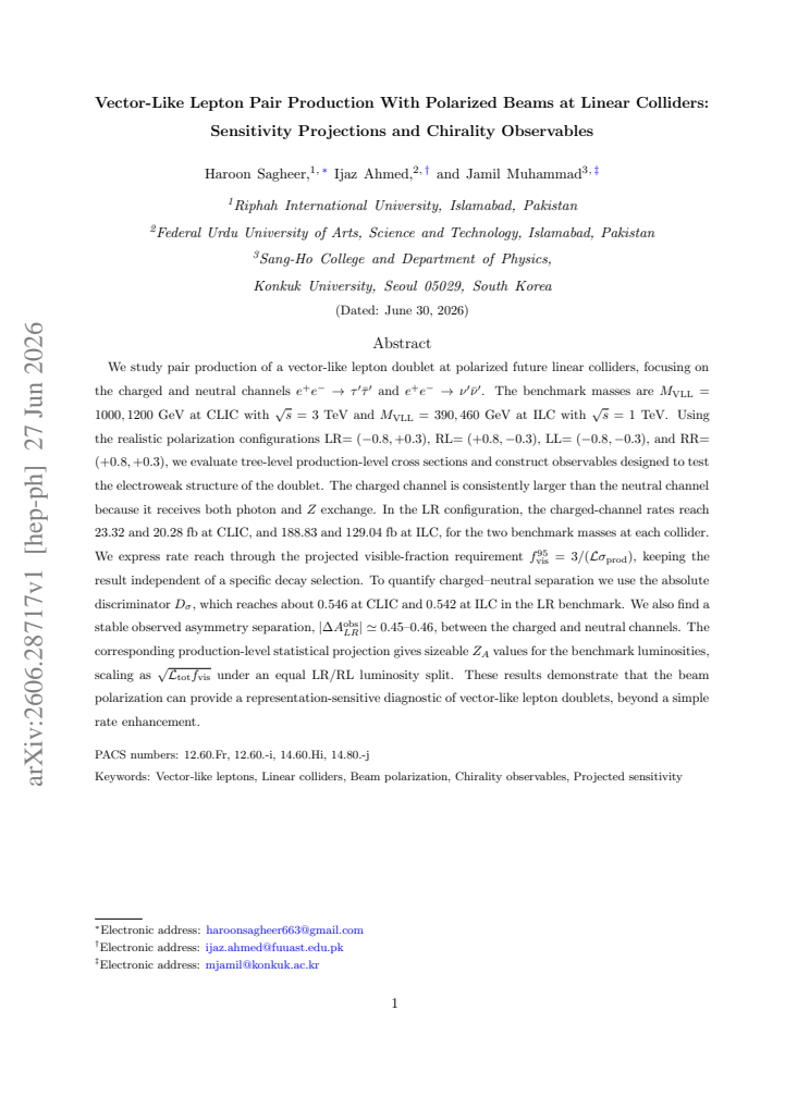 First page