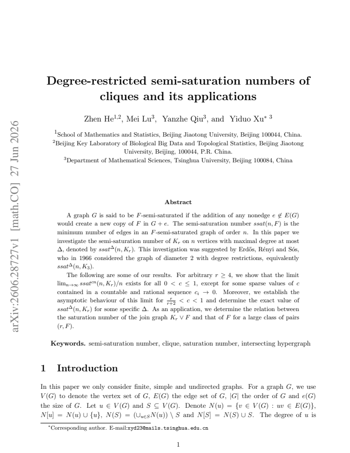 First page