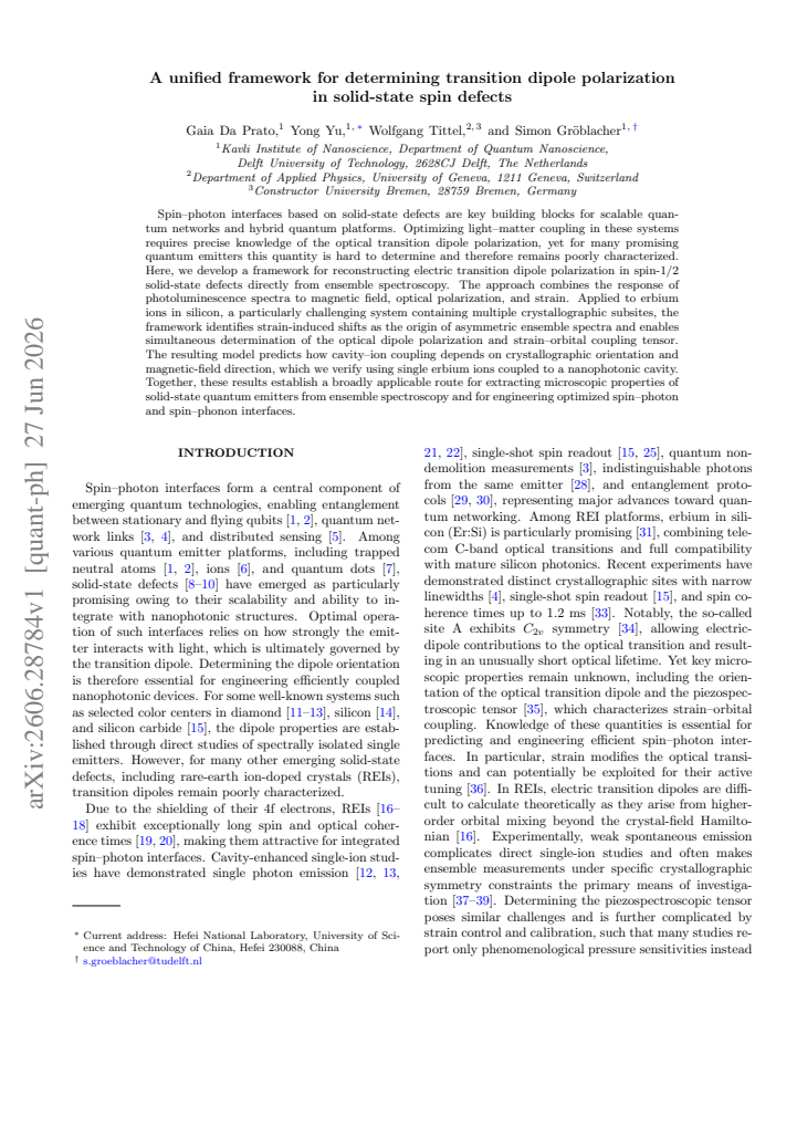 First page