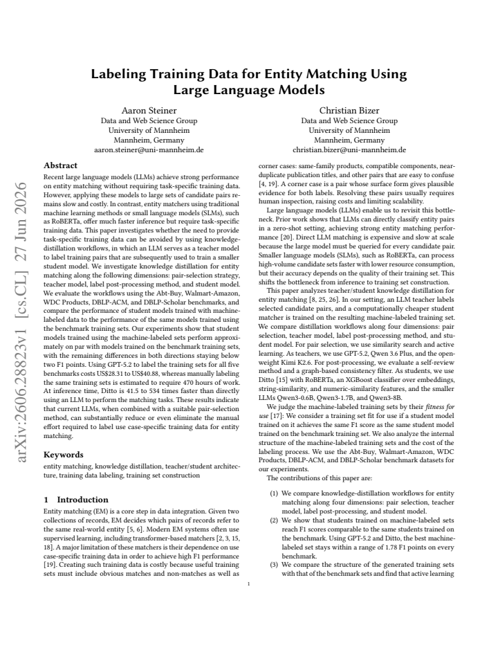 First page