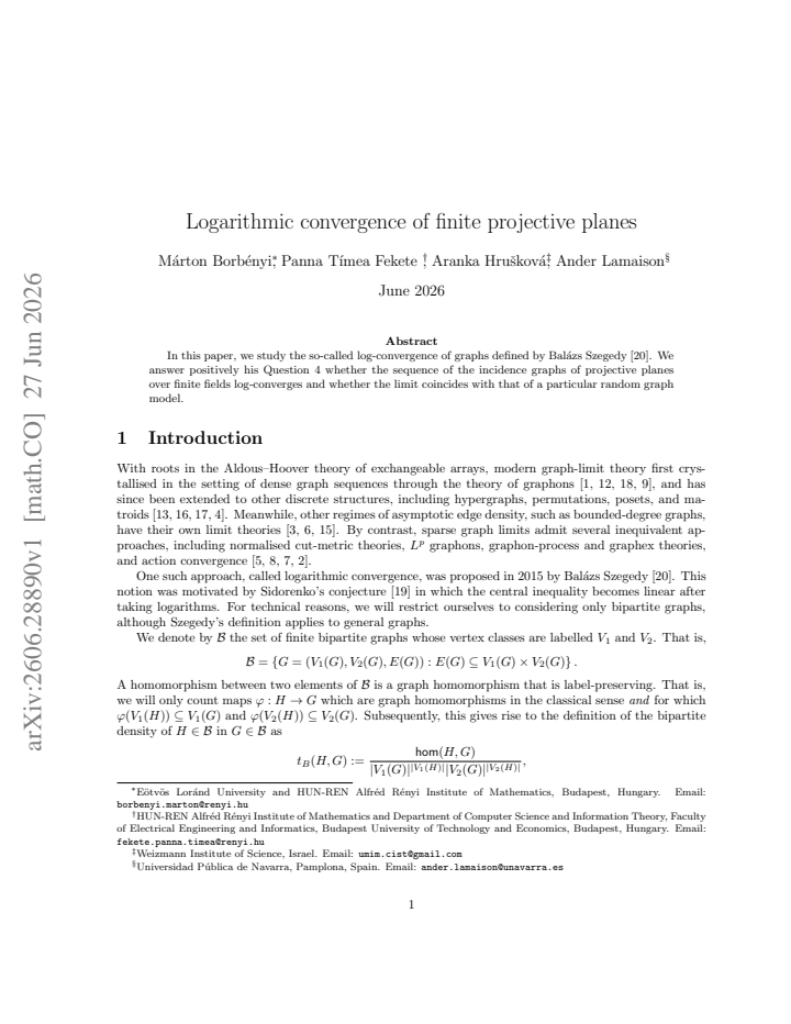 First page