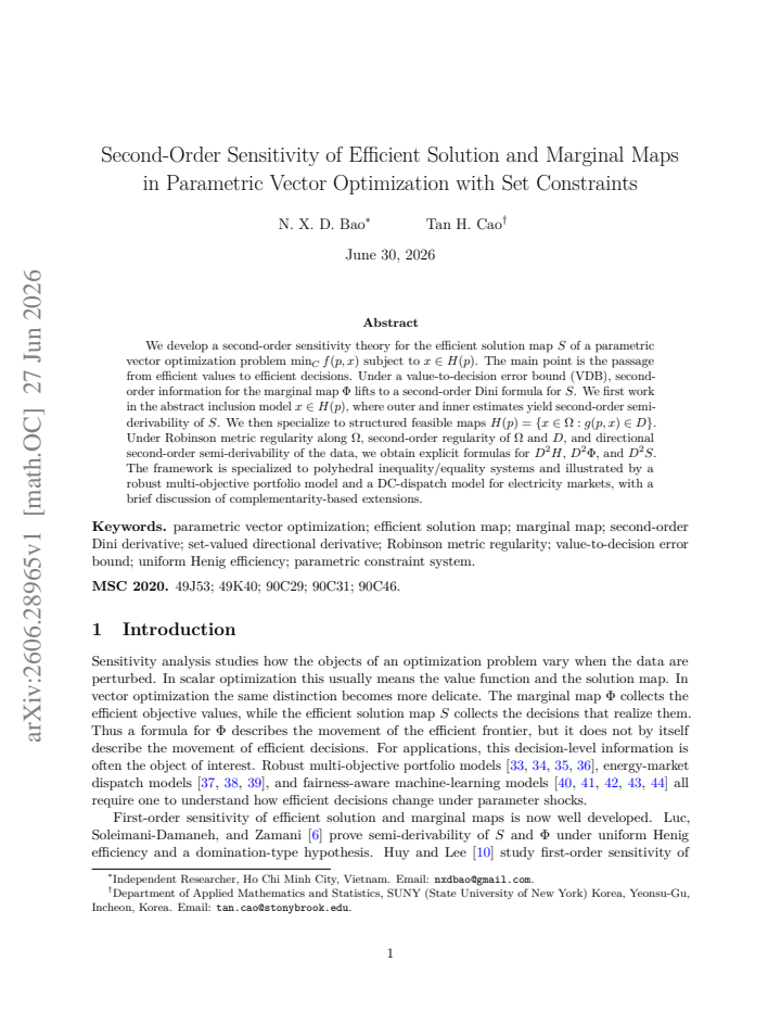 First page