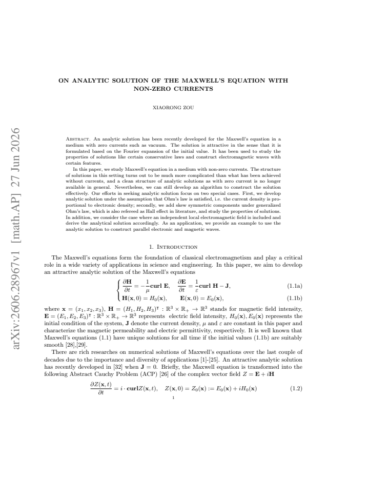 First page