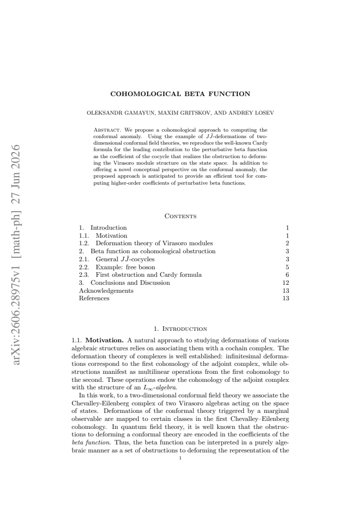First page