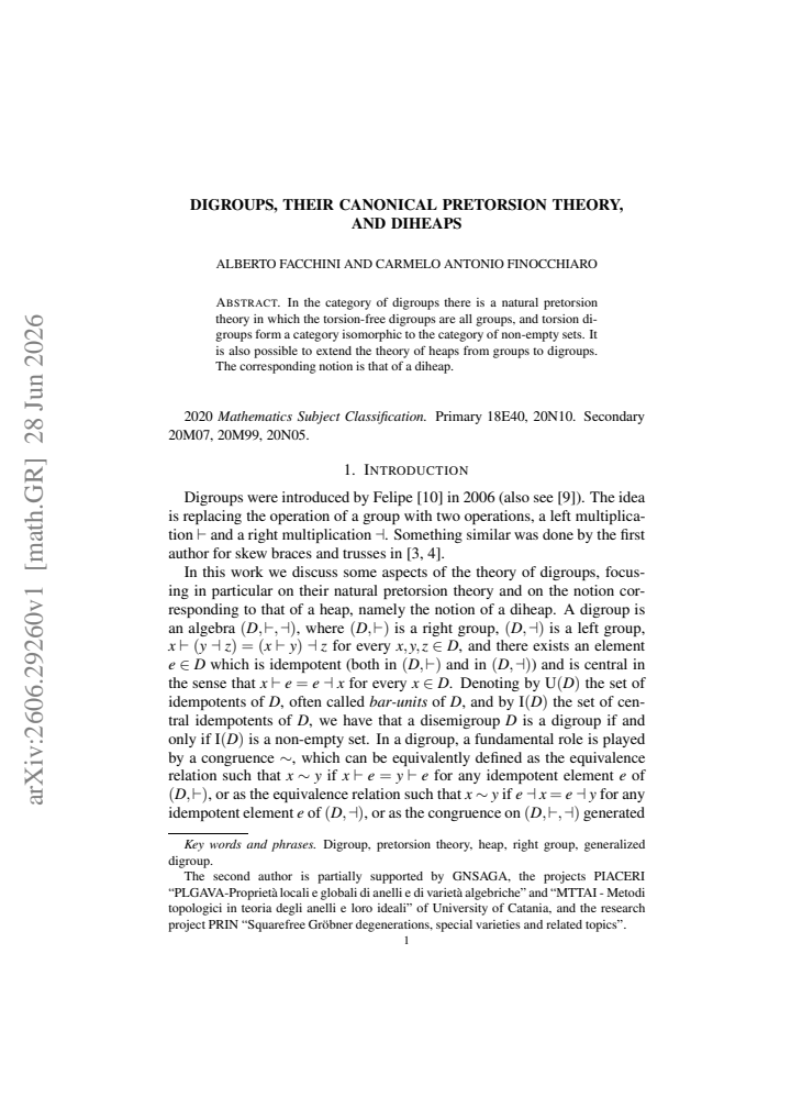 First page